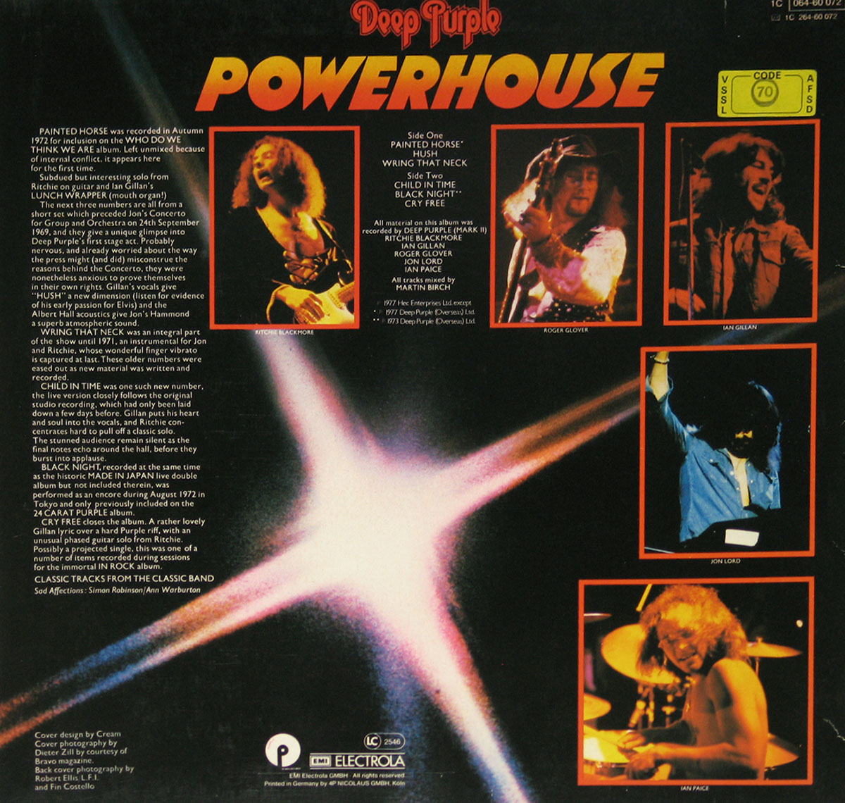 High Resolution #2 Photo DEEP PURPLE Powerhouse Germany Import 